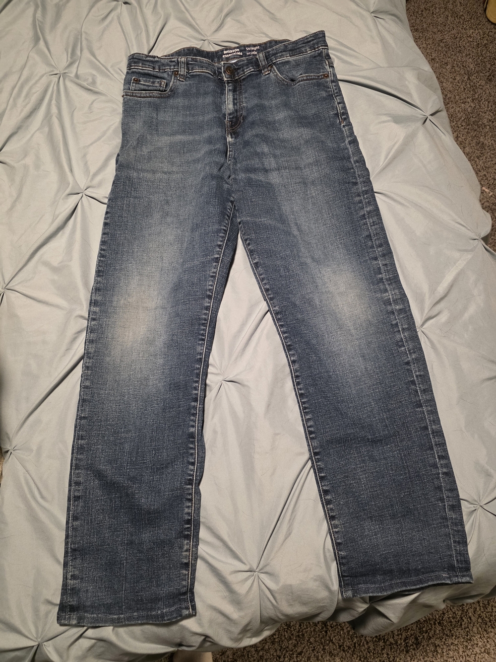 Boy's Blue Washed Straight-Leg Jeans